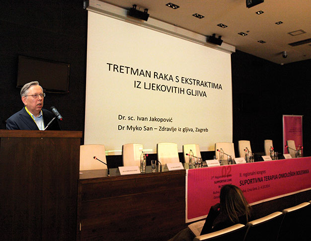 Dr. Jakopović izlaže na 2. regionalnom onkološkom kongresu u Budvi o tretmanu raka ekstraktima ljekovitih gljiva